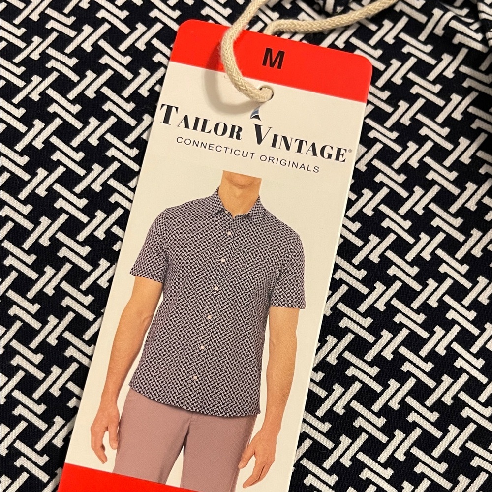Tailor Vintage Men's Cotton Geometric Shirt